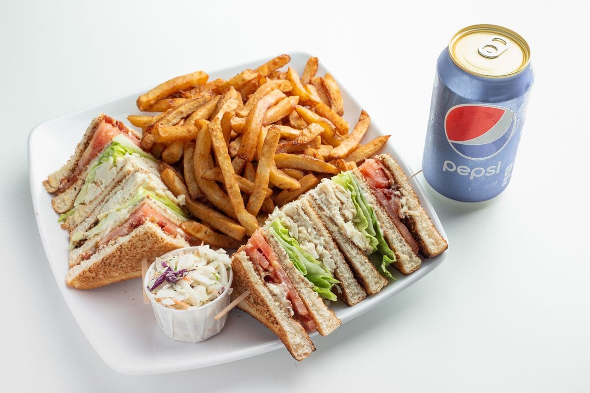 7. Combo club sandwich