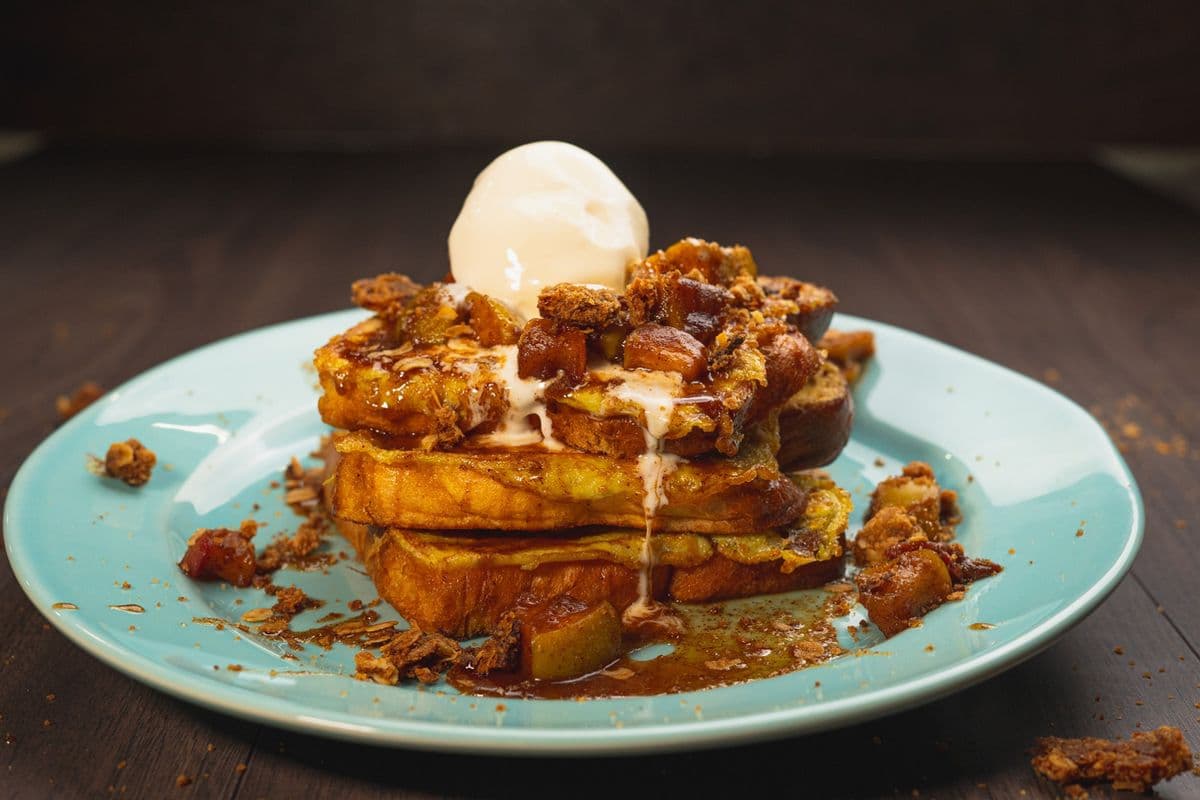 Apple Crumble French Toast 3pcs