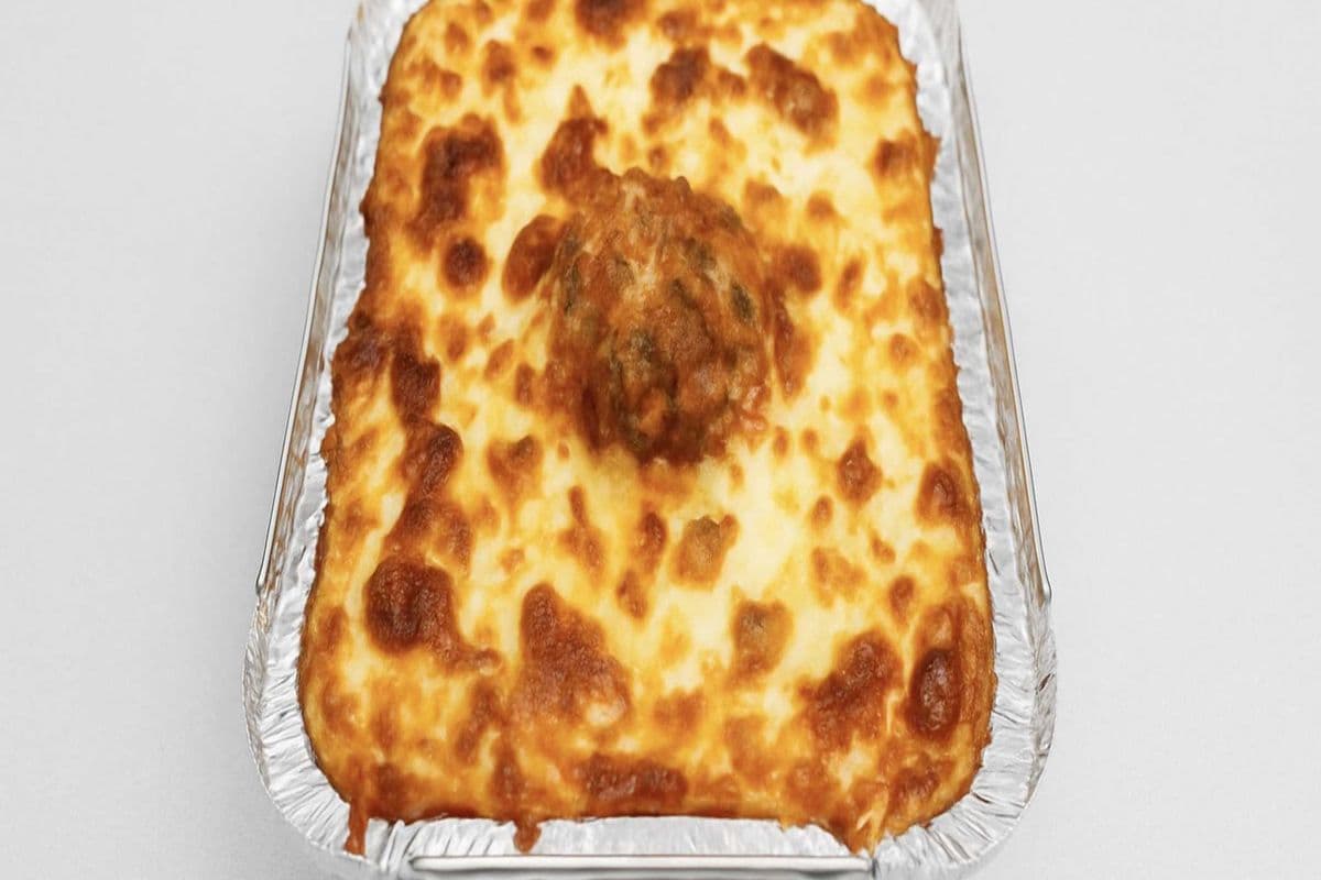 Baked Lasagna with Meat Sauce and Meatballs