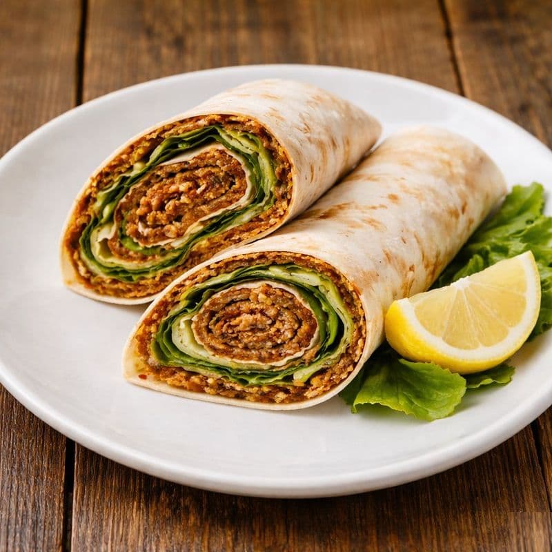Vegan Kofte (Cig Kofte) Wrap