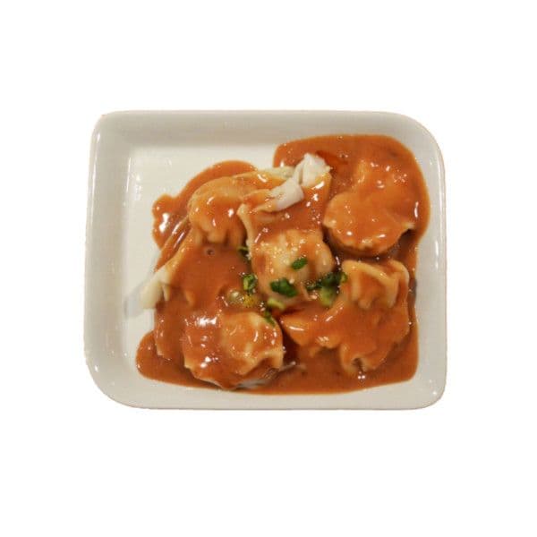 Wontons avec sauce au beurre d'arachides / Wontons with Peanut Butter Sauce