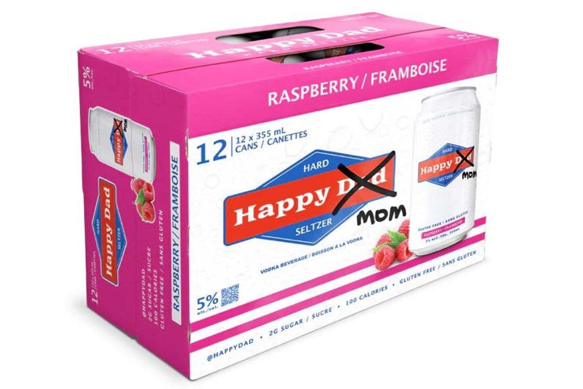 HAPPY MOM HARD SELTZER RASPBERRY (12 x 355 ML)
