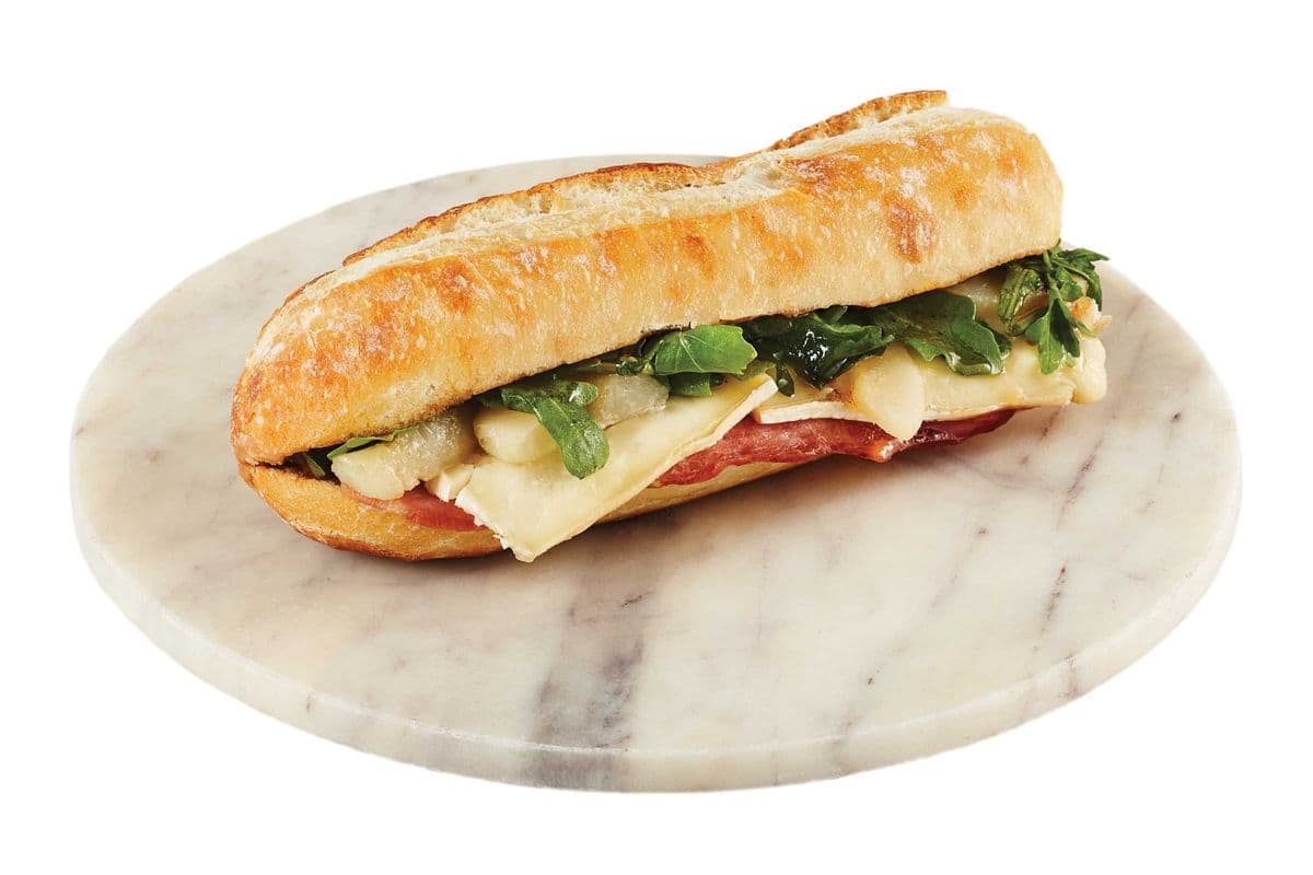 Baguette poires, brie, érable et bacon de dinde / Pear, Brie, Maple and Turkey Bacon Baguette