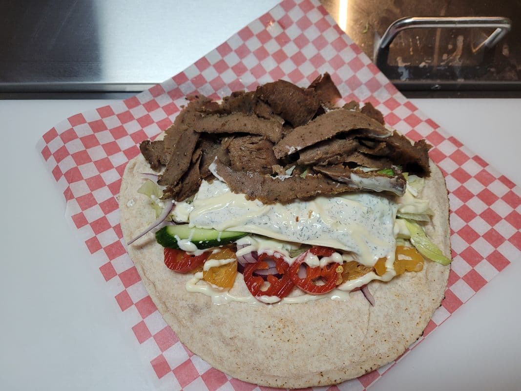 Large Lamb Shawarma Pita Wrap