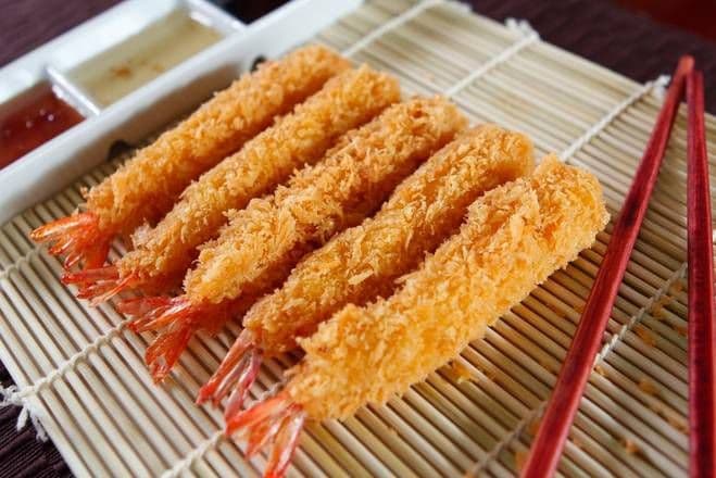 6.  Breaded Torpedo Shrimp / Crevettes frits 
