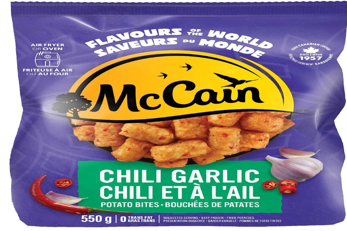 mccain chili garlic potato bites 550 g
