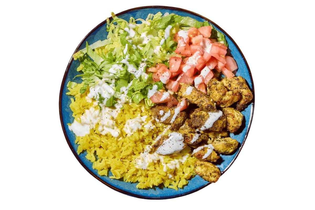 Gyro Rice with Salad (Halal)