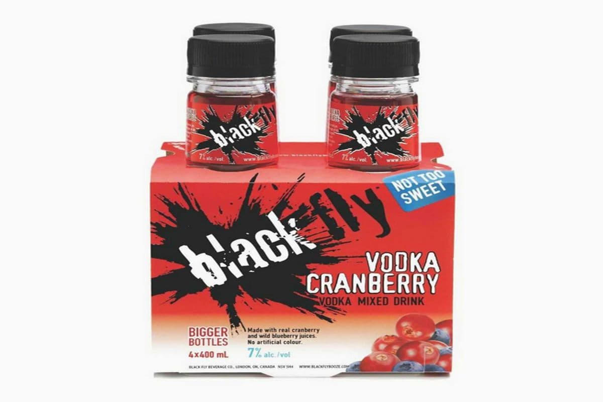 BLACK FLY CRANBERRY BTL (4 x 400ML)