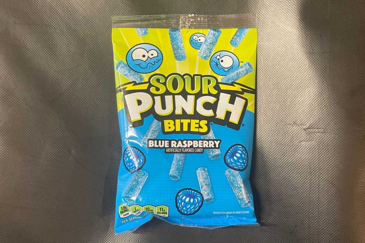Sour Punch Bites Blue Raspberry (142 g Bag)