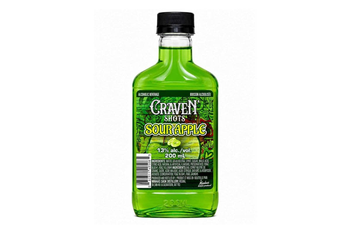Sour Apple Craven Shot (1 x 200ml)