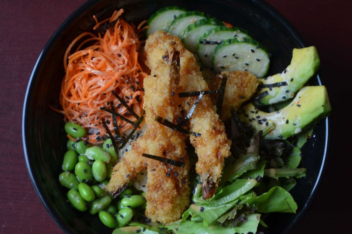703 Poké Crevette Tempura