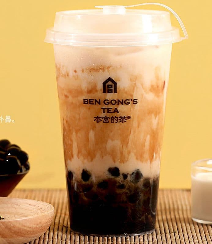 Osmanthus Oolong brown sugar pearl / 桂花乌龙⿊丸