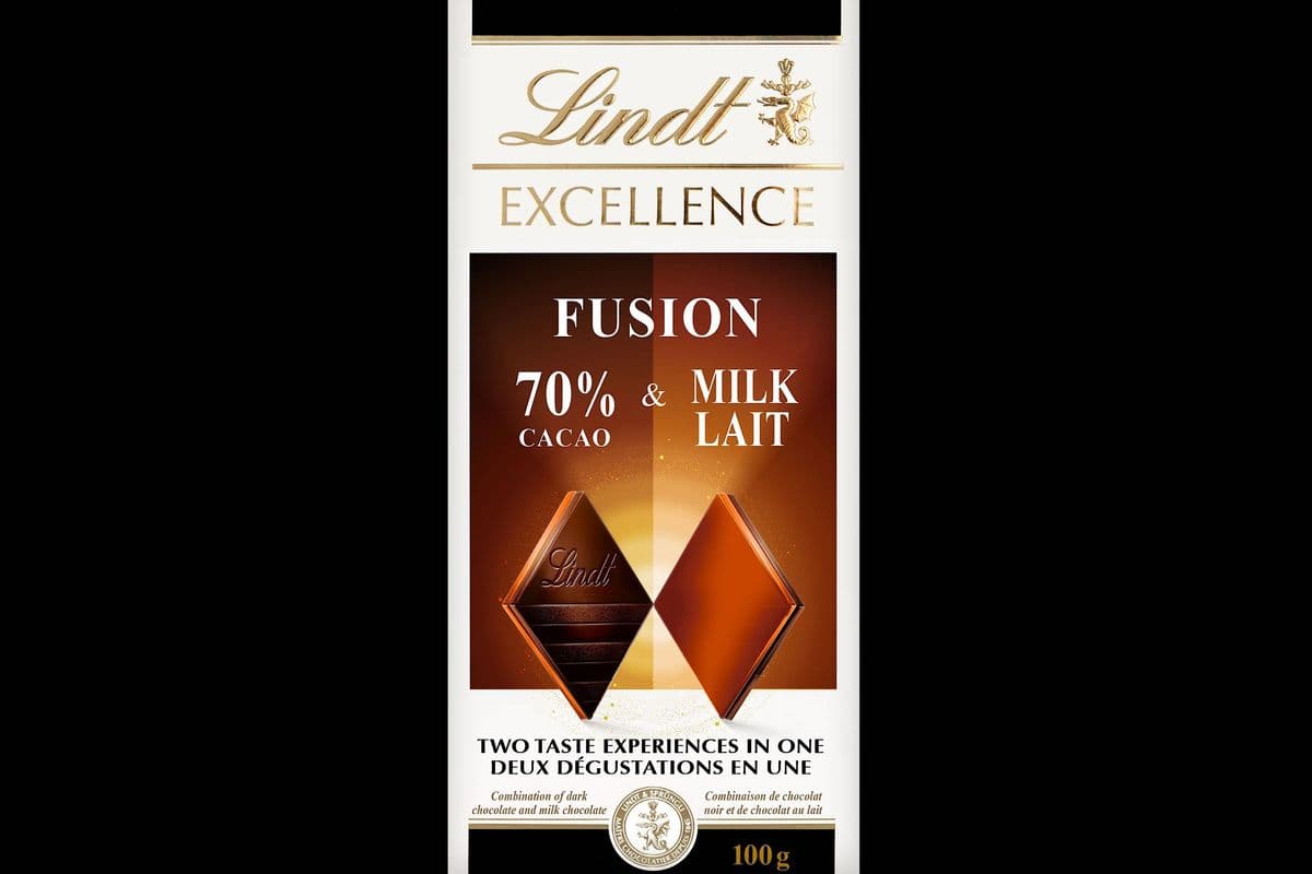 Lindt Excellence Fusion - 70 % Cacao & Lait (100 g)