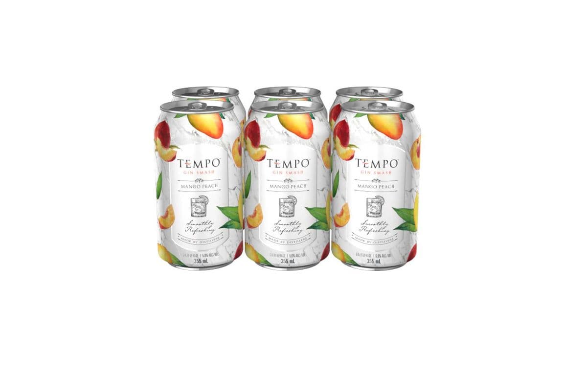 Tempo Gin Smash Mango Peach 6 PK (6 x 355ml)