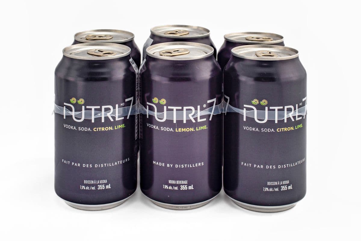 Nutrl Vodka Soda 7% Lemon Lime (6 Cans) (6 x 355mL)
