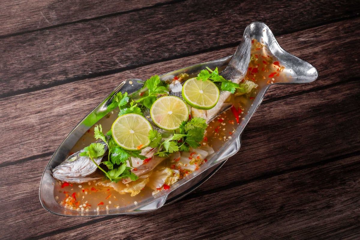 Steamed Fish with Thai Herbs