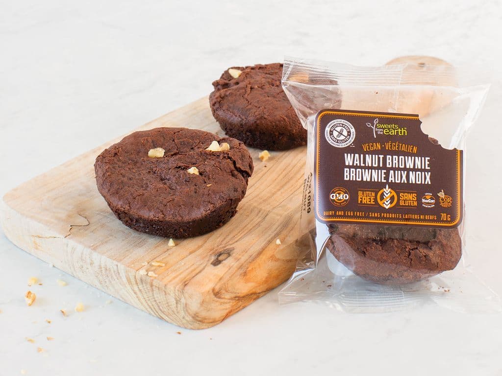 GF Vegan Walnut Brownie