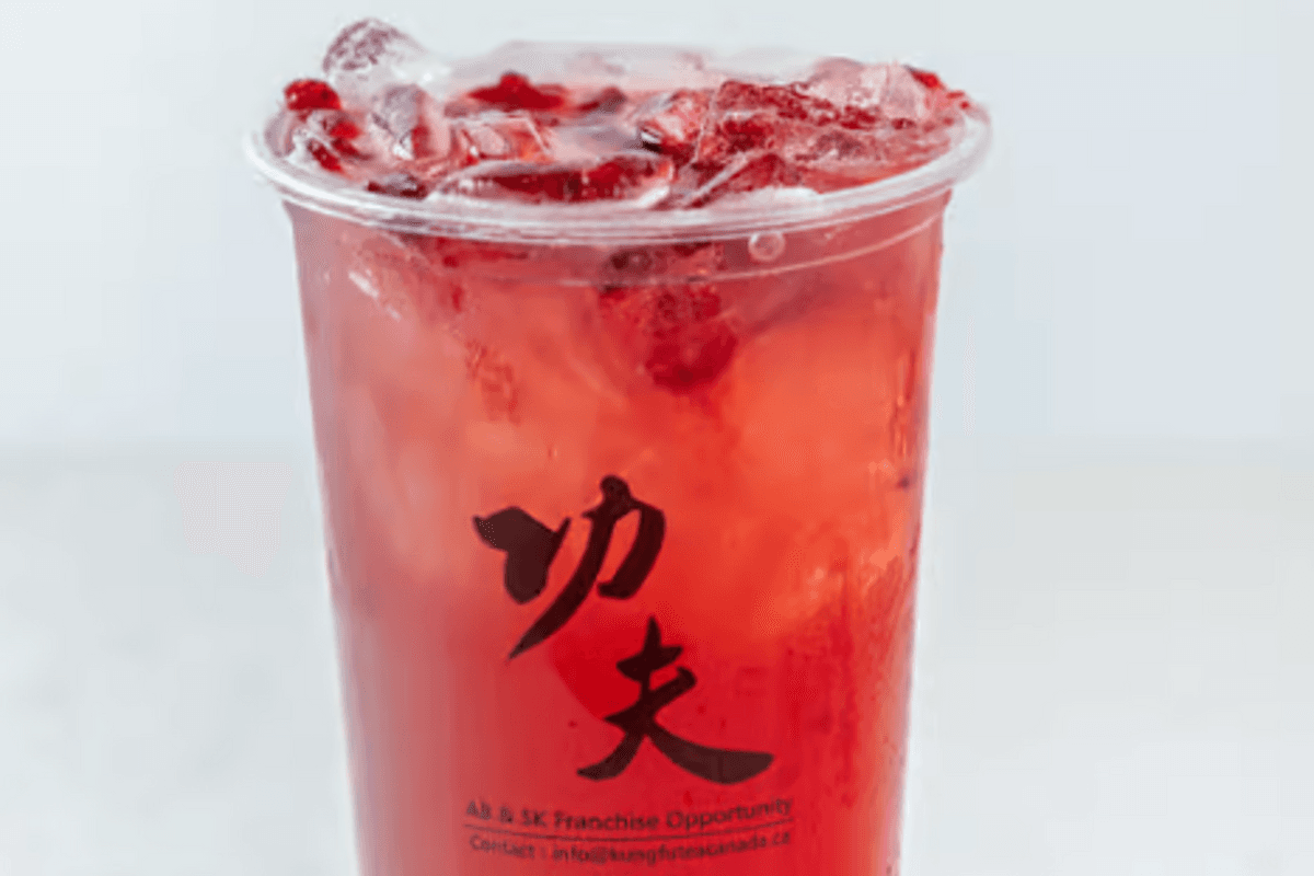 Cold Cranberry Green Tea