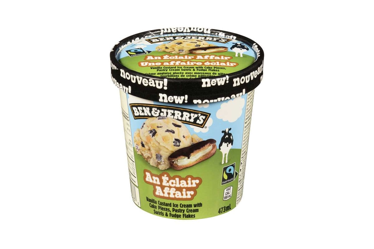 Ben & Jerry An Eclair Affair Vanilla Custard 473ml
