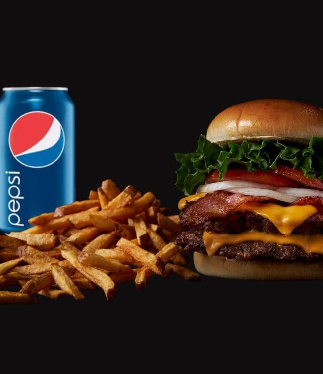 BACON DOUBLE CHEESEBURGER COMBO CALS 1660-1830 