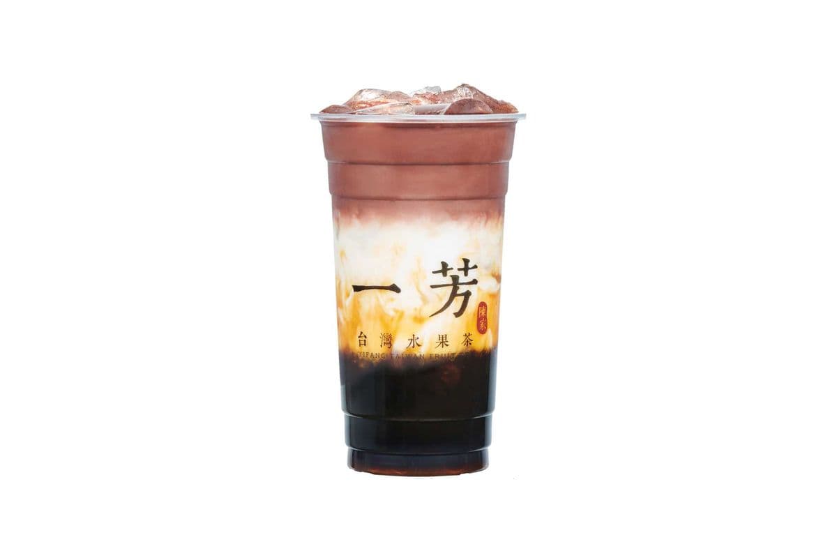 Brown Sugar Pearl With French Chocolate 黑糖可可粉圆鲜奶