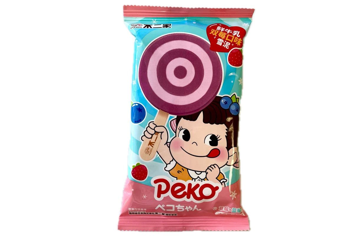 Frozen Lollipop Double Berry Flavor Ice Smoothie(60g)不二家棒棒糖双莓雪泥