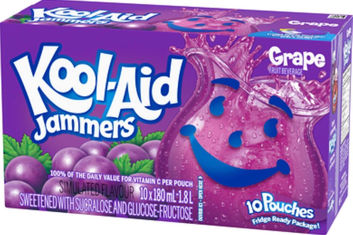 Kool-Aid - Grape - 10 Pouchesx180ml
