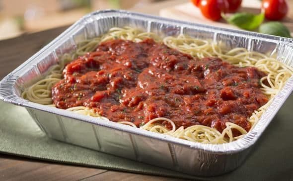 1/2 TRAY PASTA/MEAT