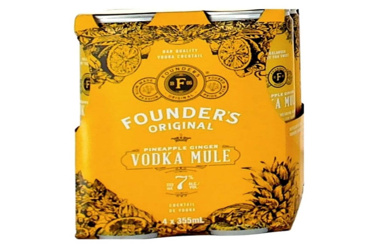 FOUNDER ORIGINAL VODKA MULE PINEAPPLE (4 x 4*355ML)