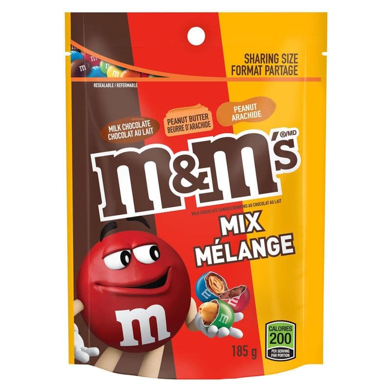 M&M Milk Chocolate Candy Mix With Peanut Butter Flavour Bag (109 g)