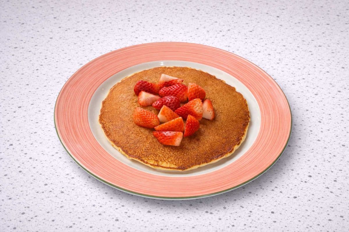 ONE STRAWBERRY PANCAKE