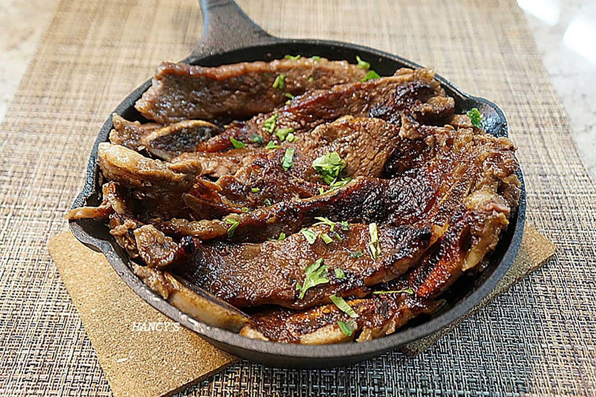 W4. Grilled Beef Ribs - Galbi