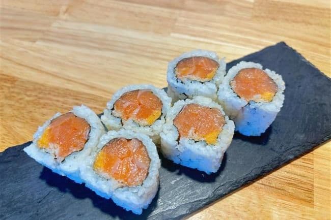 33. Spicy Salmon Sushi Roll