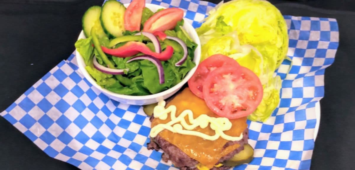 Keto Double-Smashed Cheeseburger