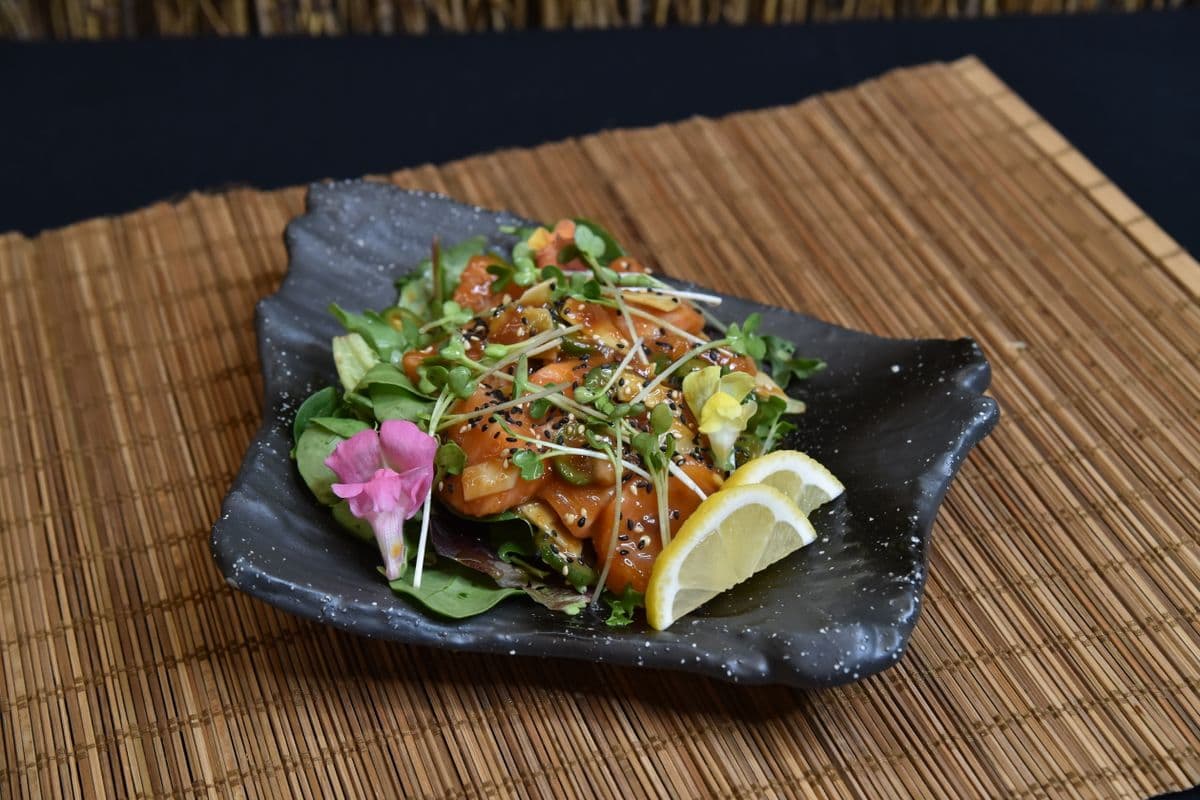 Spicy Miso Salmon Sashimi
