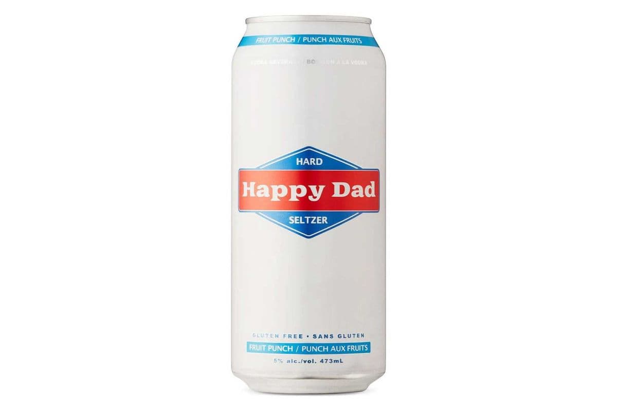 Happy Dad Hard Seltzer Fruit Punch 473ml (1 x 473ml)