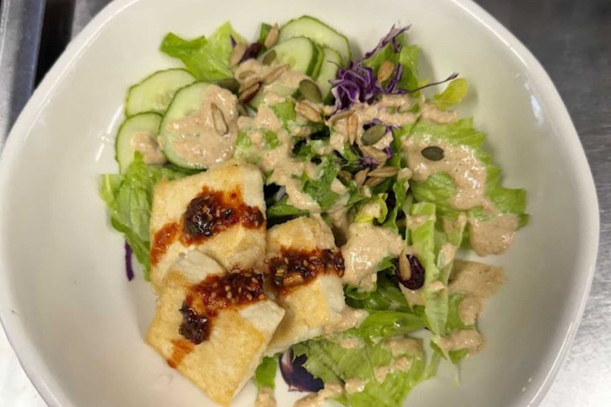 Grilled Tofu with Salad