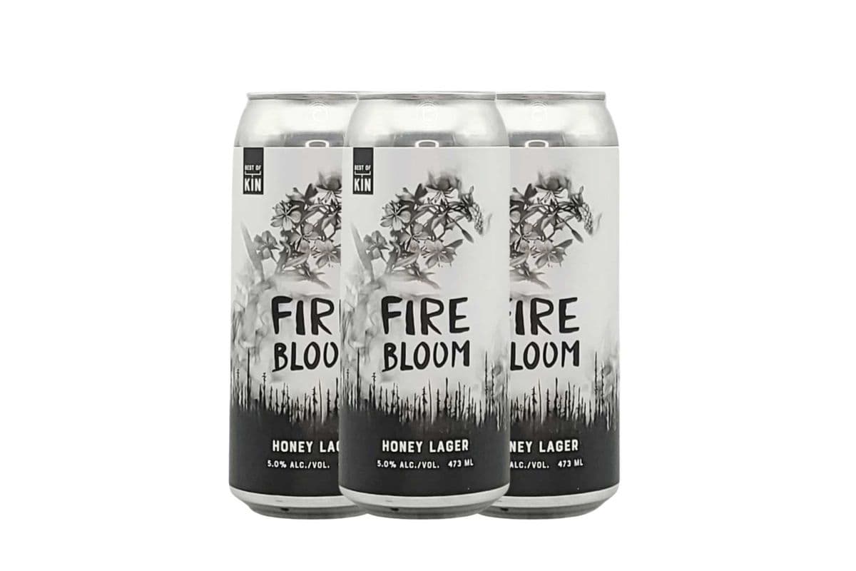 Best of Kin Fire Bloom Honey Lager (4 Cans) (1 x 4x473ML)