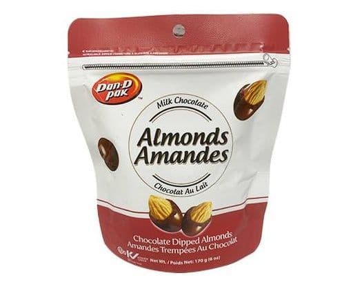 DAN D PAK MILK CHOCOLATE ALMONDS 170G