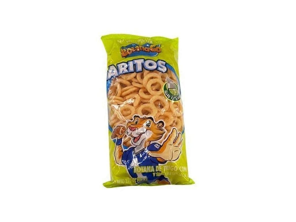 BotanaCo Aritos Salt and Lime Wheat Rings Mexican Chips 75g Zesty Snack