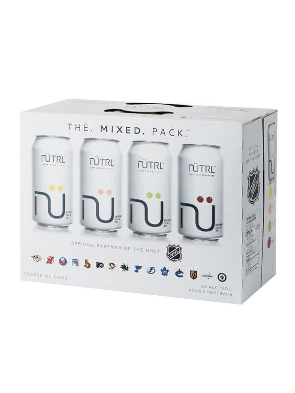 Nutrl Vodka Soda Variety Pack 12 can (12 x 355ml Cans)