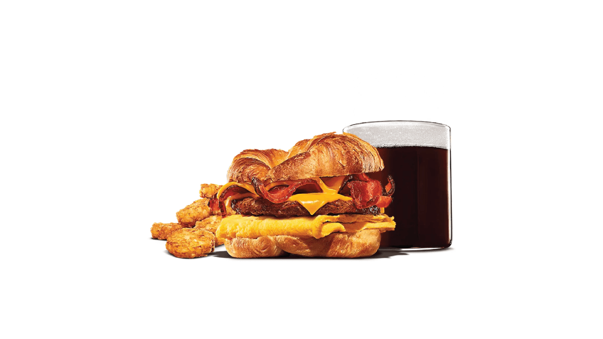 Sausage & Bacon, Egg & Cheese Croissan'wich® Medium Combo