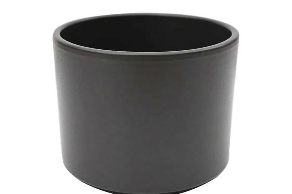 Matte Grey Pillar Pot - 6.5 Inch Pot