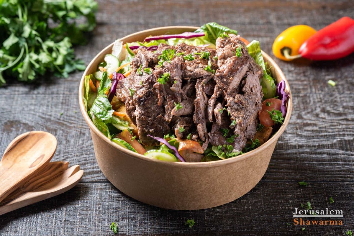 Beef Shawarma Salad Bowl