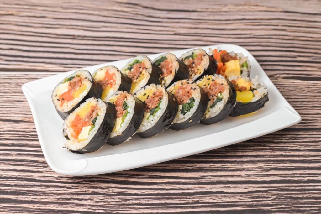 Jaeyuk (Stir Fried Spicy Pork) Kimbap