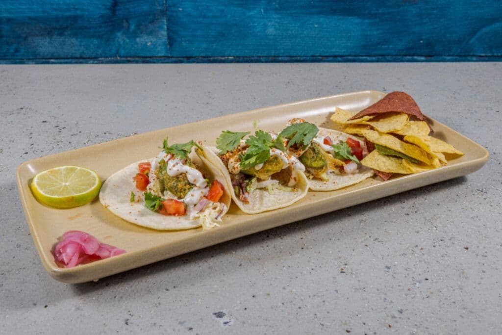 Tempura Avocado Tacos (GF)