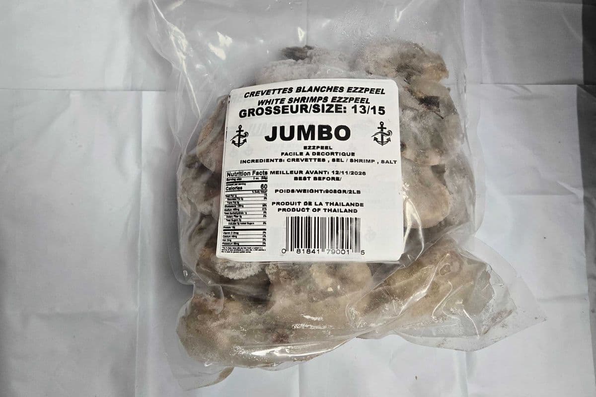 CREVETTE BLANCHES EZZPEEL JUMBO (2 LBS)