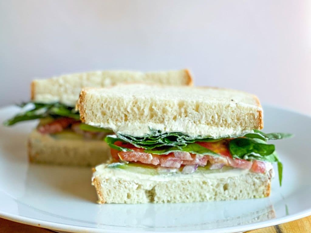 Cream Cheese Veggie Sandwich