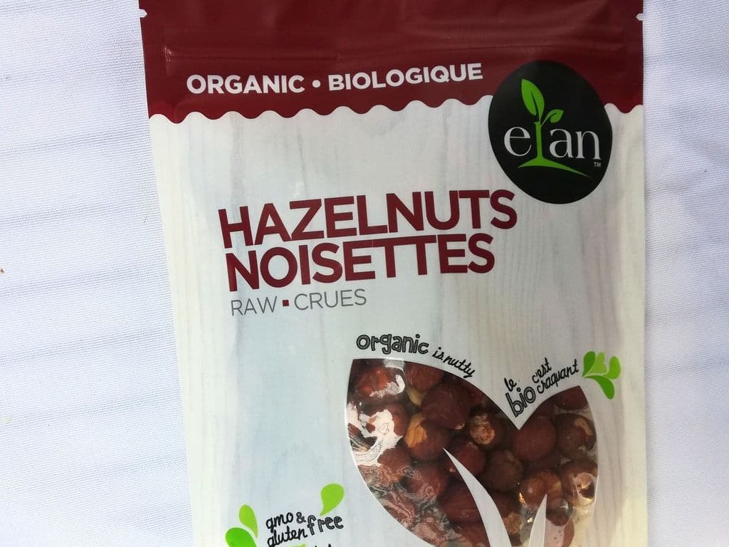 ELAN ORGANIC RAW HAZELNUTS 165G