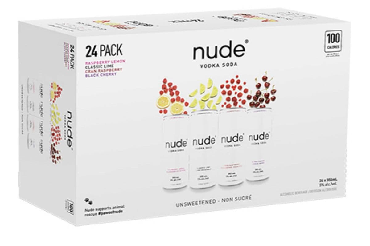 NUDE VODKA SODA 24 MIX PACK (24 x 355 ML) (1 x 24PACK-355ML)